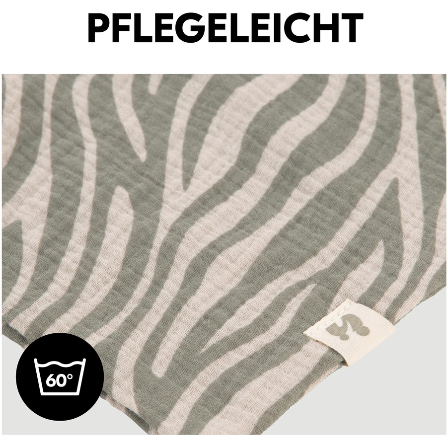 hauck Schnuffeltuch Cuddle N Play Zebra Sage