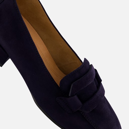 Gabor Instappers blauw Suede