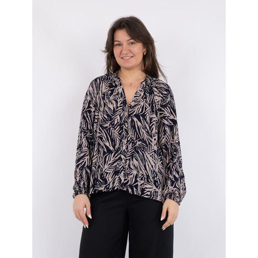 Neo Noir Huma Breeze Bluse, Navy, 42