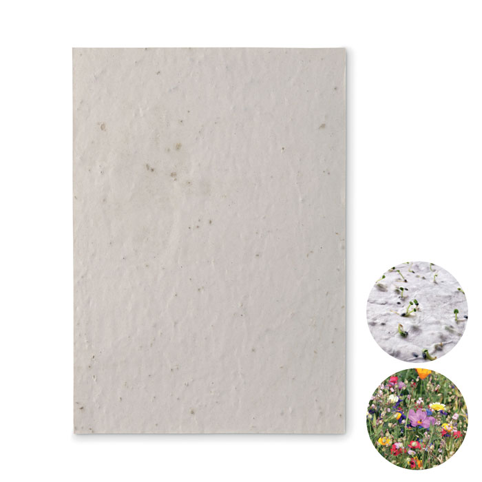 GiftRetail MO6915 - ASIDE Papier A5 graines de fleurs