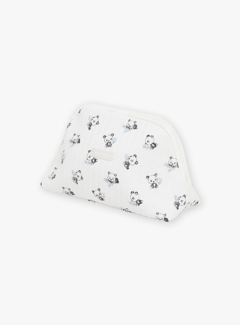 Trousse de naissance écrue en popeline