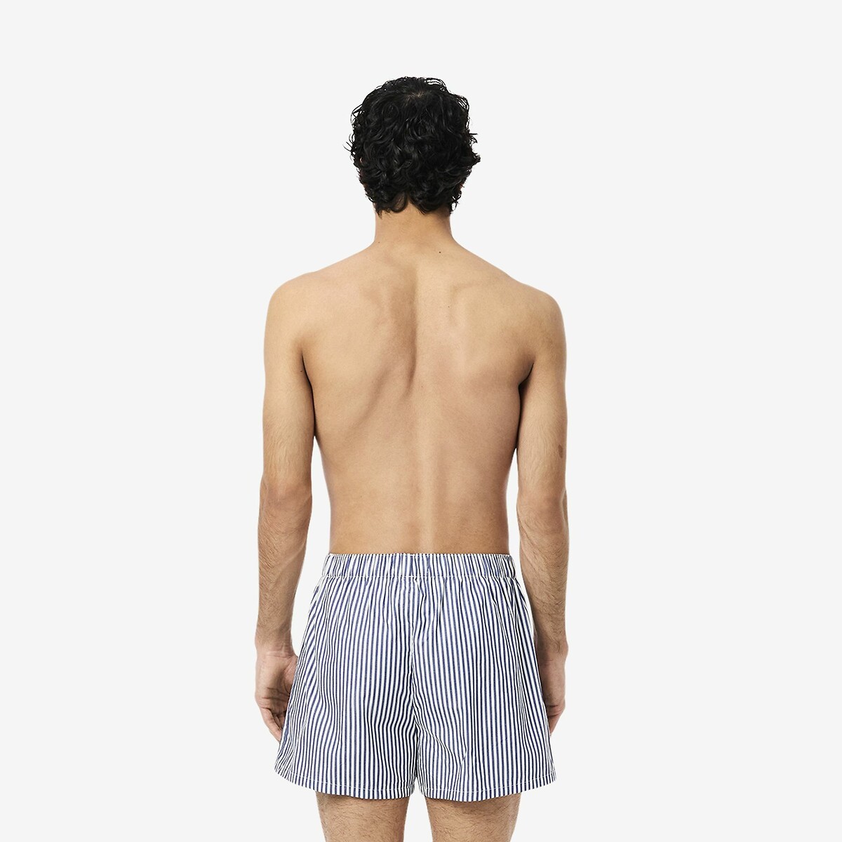 LACOSTE<br>Conjunto de 3 cuecas boxer listradas de algodão