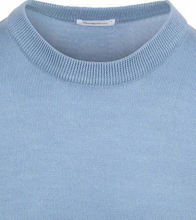 KnowledgeCotton Apparel Pullover Wol Lichtblauw 1080068-1463 kopen