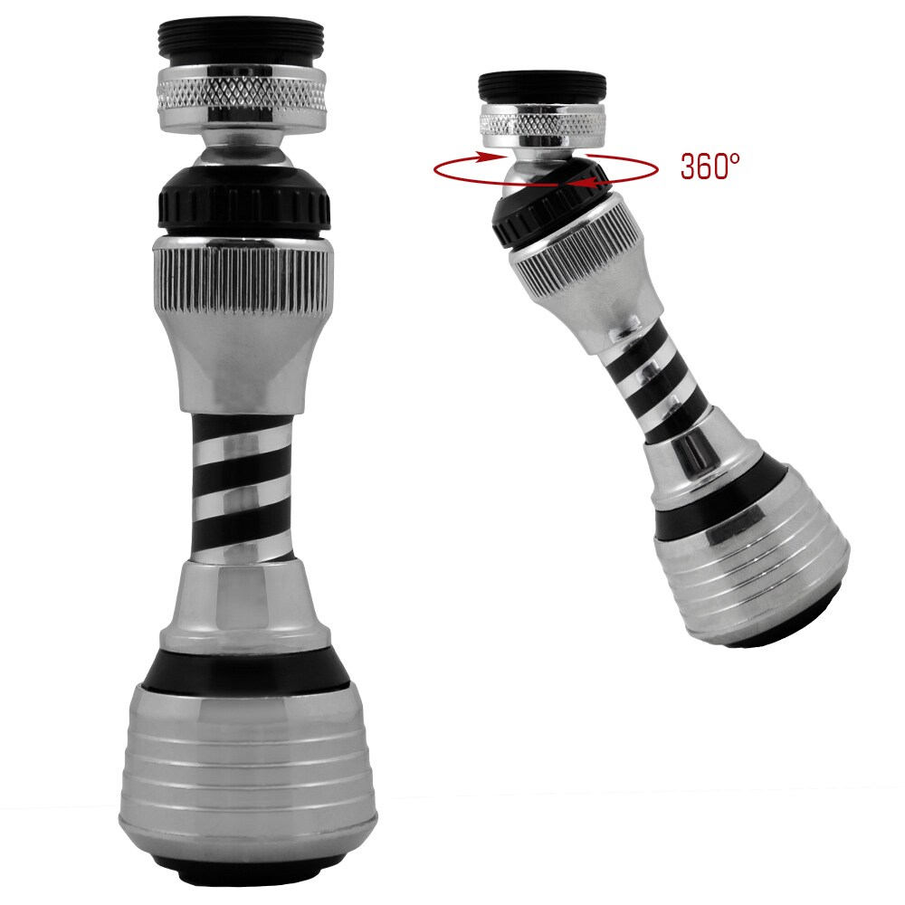 Wasserhahn Verlängerung Perlator Strahlregler 12 cm Schwenkbrause Flexischlauch