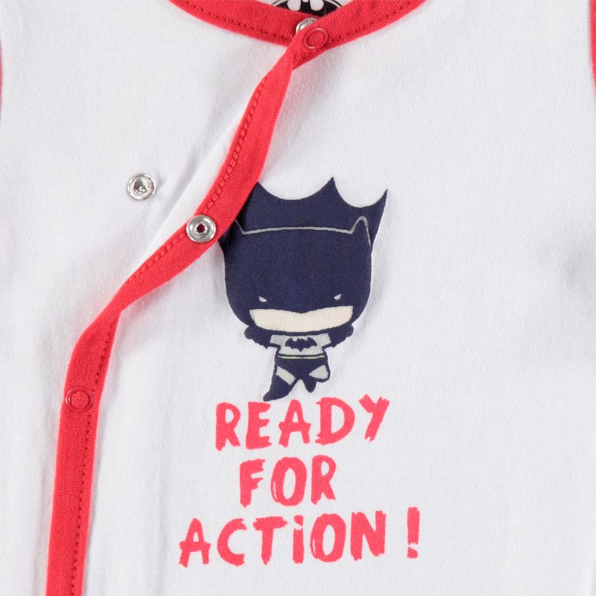 Lot de 2 dors-bien en coton print Batman - Rouge