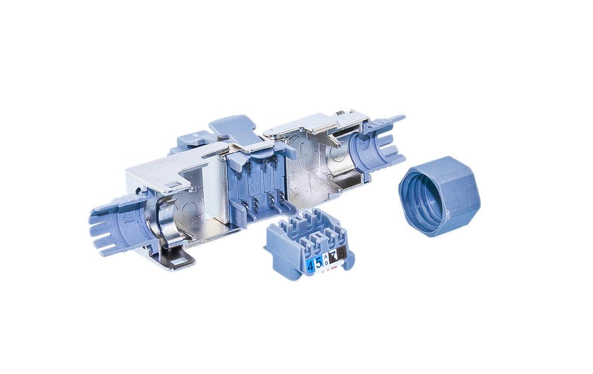 Stecker RJ45 Cat.6A 10Gbps Feldkonfektion, 1 StückFeldkonfektionerbarer RJ45-Stecker