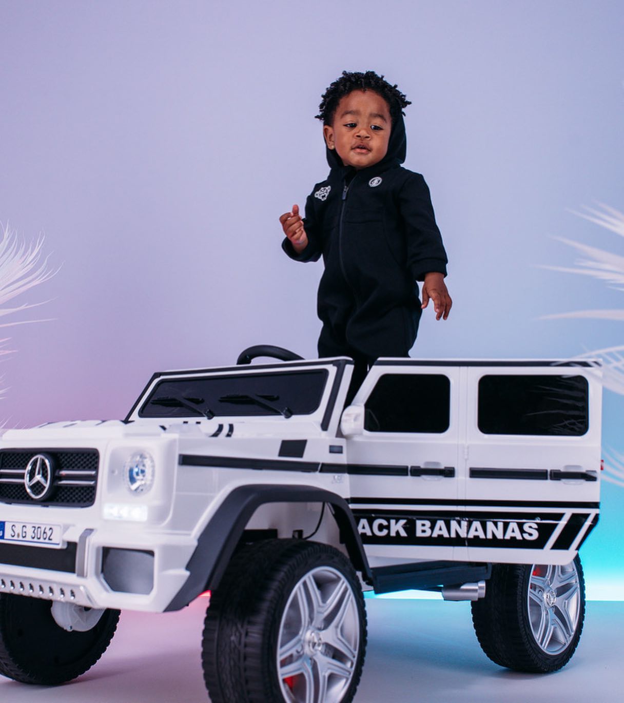 Black Bananas Baby Anorak Trainingspak Zwart