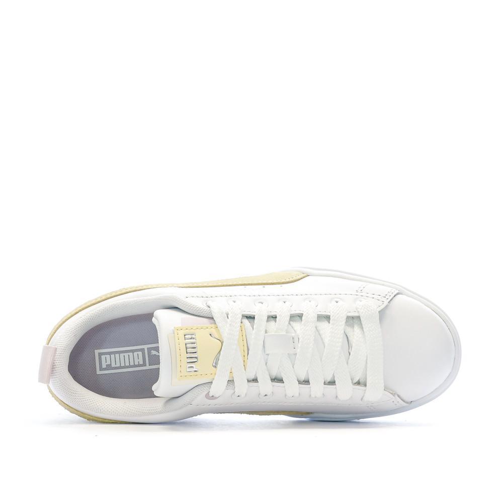 Puma Baskets Blanches/Jaune Femme Puma Mayze Triplex