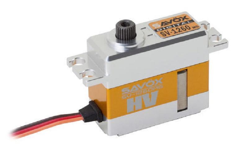 Mini Servo SV-1260MG 12 kg, 0.055 s, Digital HVSchnelles Digital HV Mini-Servo mit Metallgetriebe