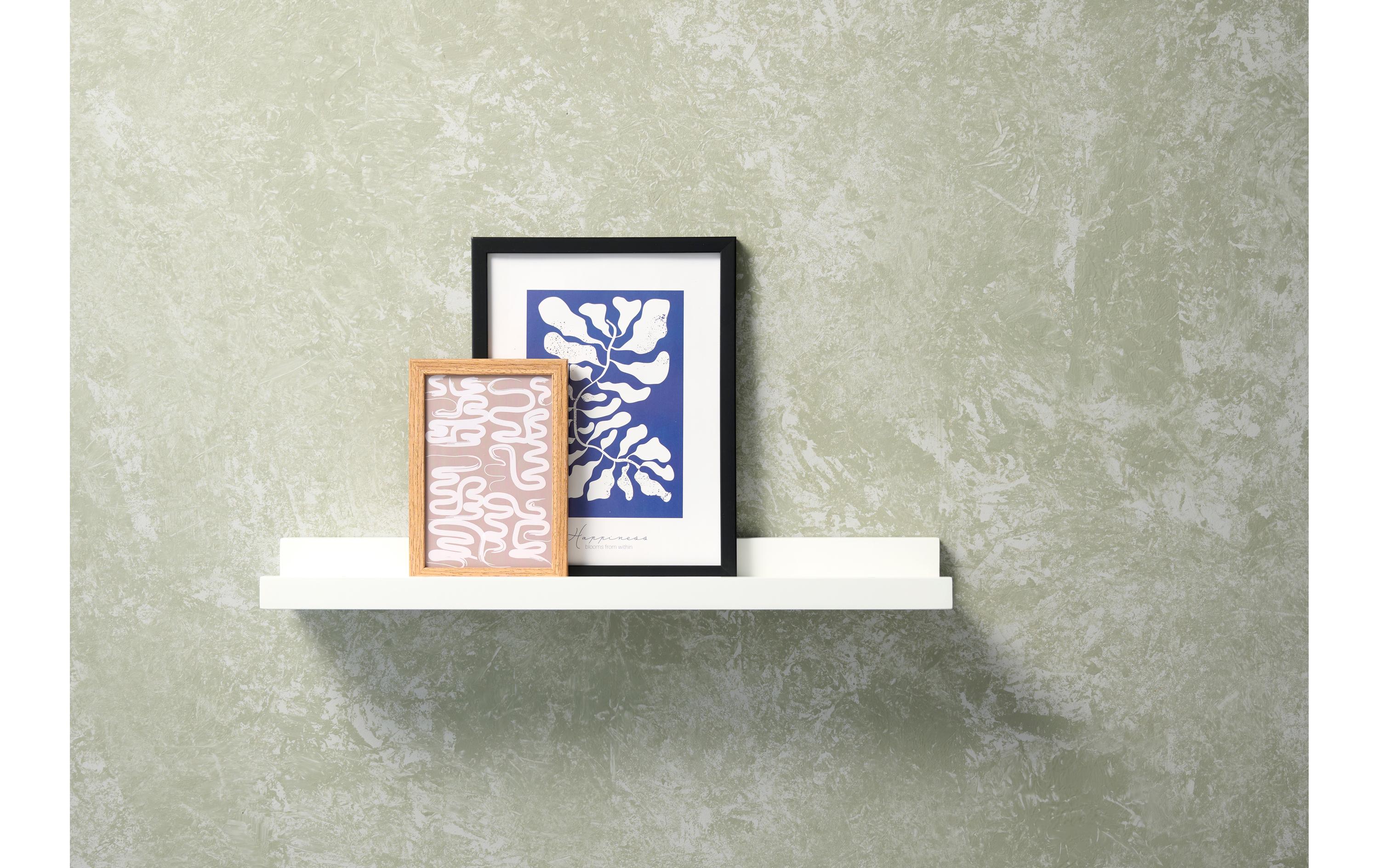 Wandregal Galerie 50 x 10 x 4.5 cm, WeissBilderleiste