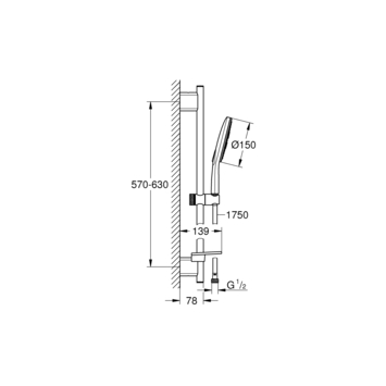 Grohe Doucheset Vitalio Smartactive 150/3