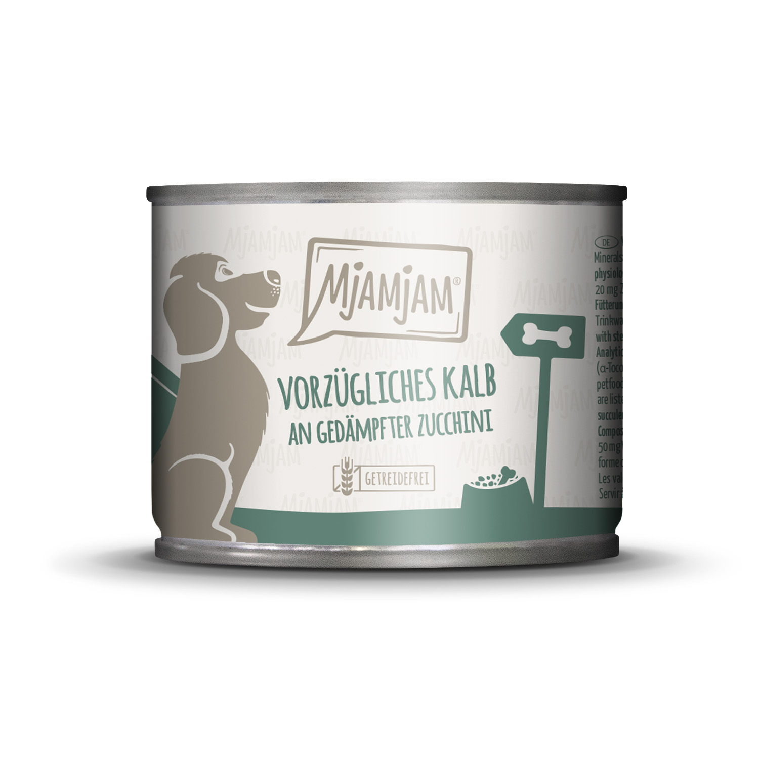 vorzügliches Kalb an gedämpfter Zucchini