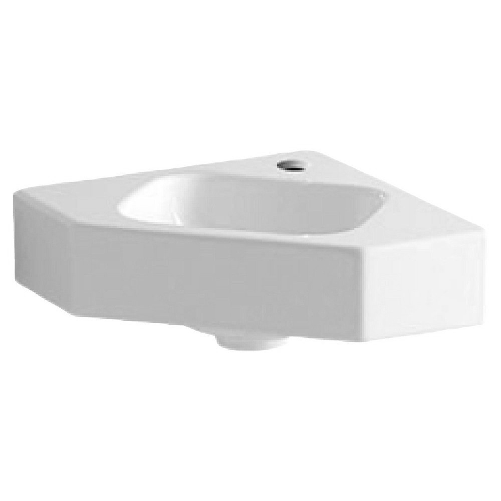 Geberit iCon hoekfontein 33cm met kraangat wit