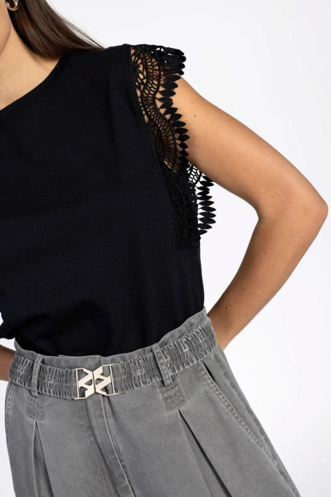 Aaiko zwarte dames top