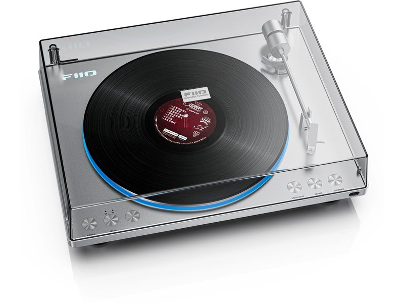 FiiO Plattenspieler TT13 Silber Vollautomatischer Plattenspieler mit analoger Audio-Architektur