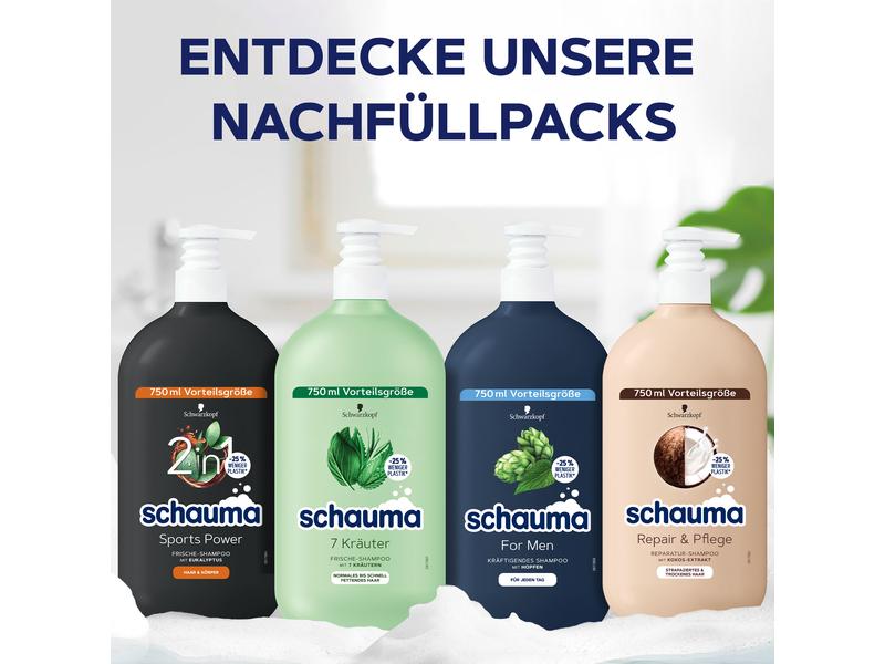 Schwarzkopf Schauma Shampoo Repair und Pflege 750 ml Haarpflege mit Kokos-Extrakt