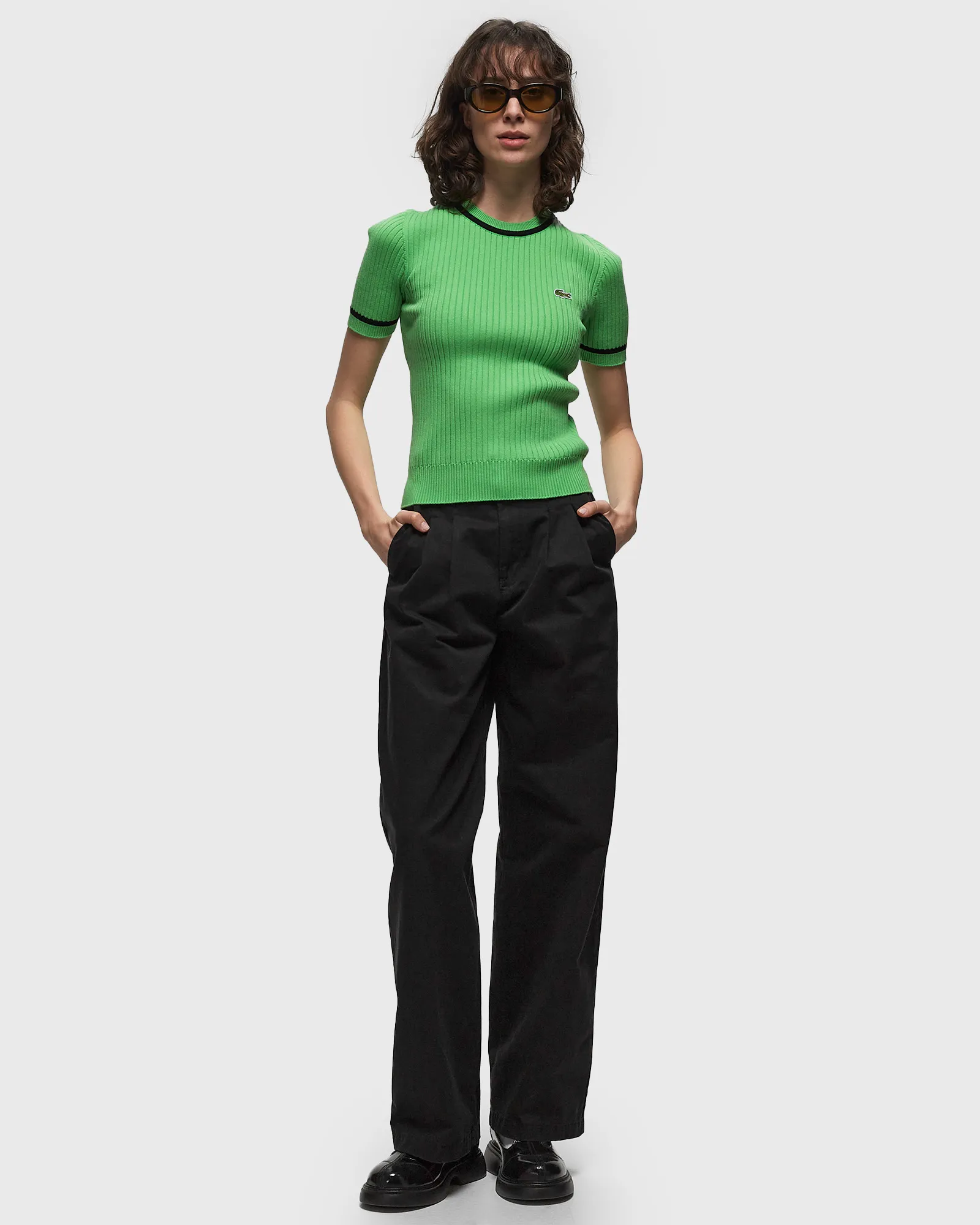Lacoste RUNDHALSPULLOVER MIT 3D STRICK