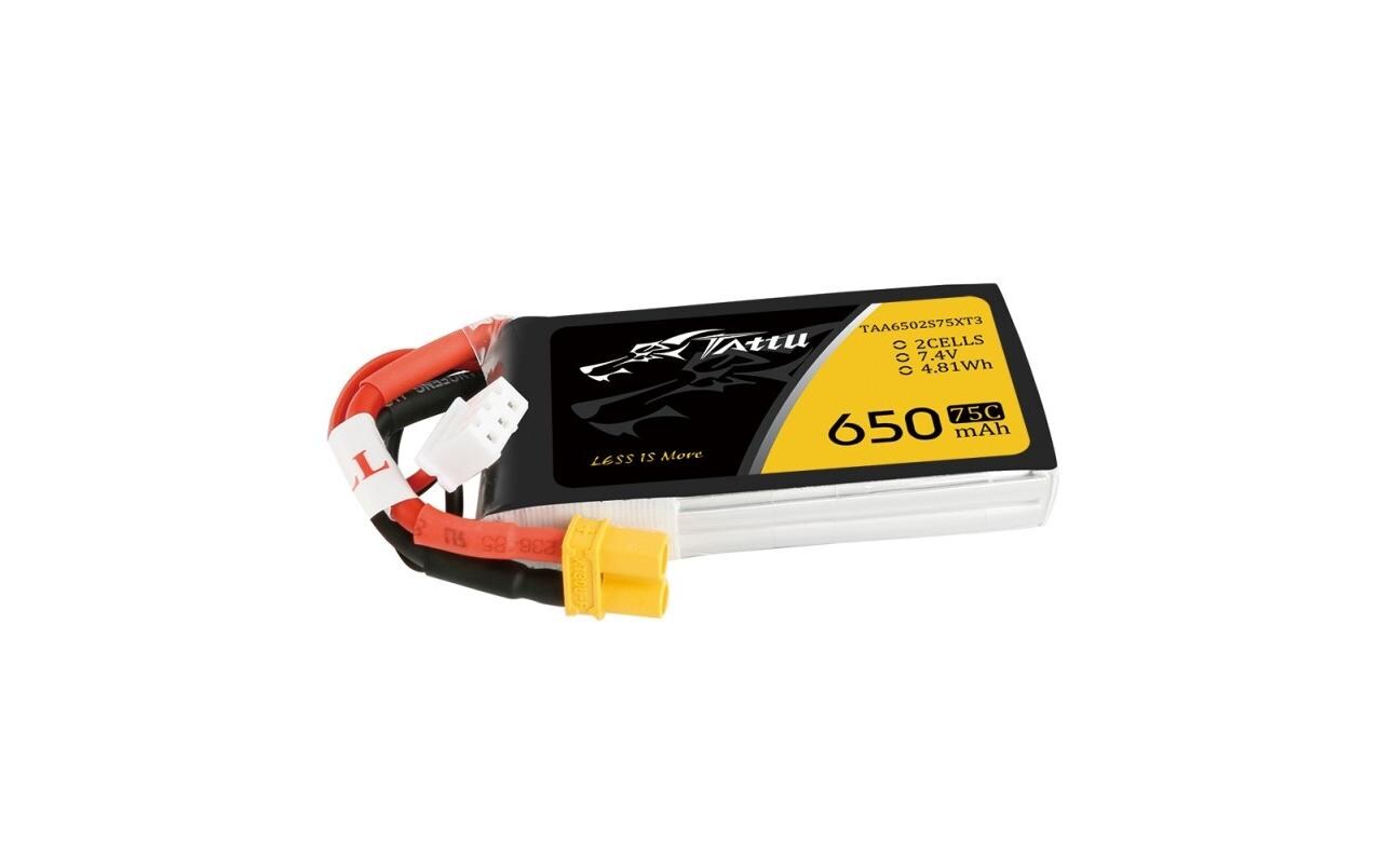 RC-Akku LiPo 650 mAh 7.4 V 75C2S LiPo Akku für Multikopter mit XT30 Stecker