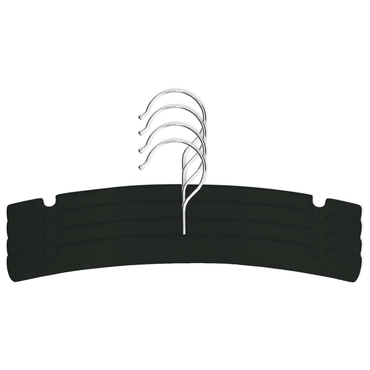 Prénatal kledinghanger hout 4 stuks zwart