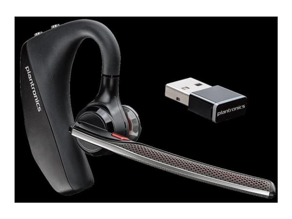 Poly Voyager 5200 UC - Hodesett - ørepropp - over-øret-montering - Bluetooth - trådløs - Certified for Microsoft Teams