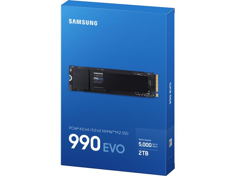 Samsung SSD 990 EVO M.2 2280 NVMe 2000 GB M.2 2280-Solid State Drive mit 2000 GB