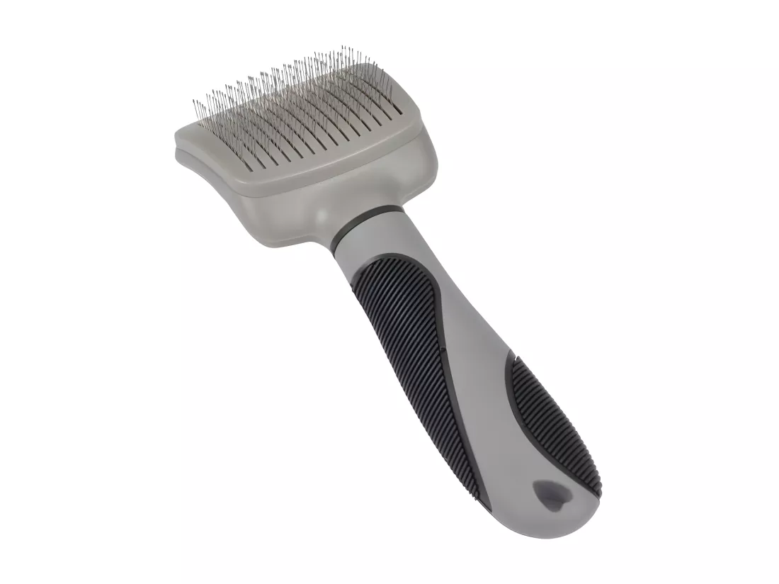 Brosse de toilettage carde auto-nettoyante pour animaux 