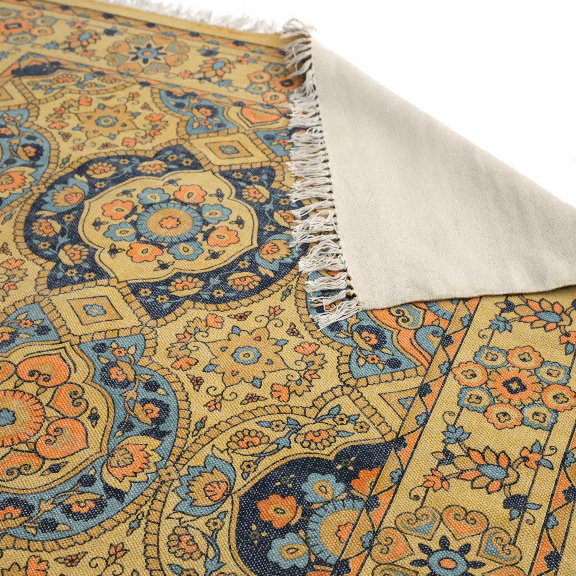 Teppich 'Neel', gelb, multicolor, B 200 cm, L 140 cm von fischer's lagerhaus