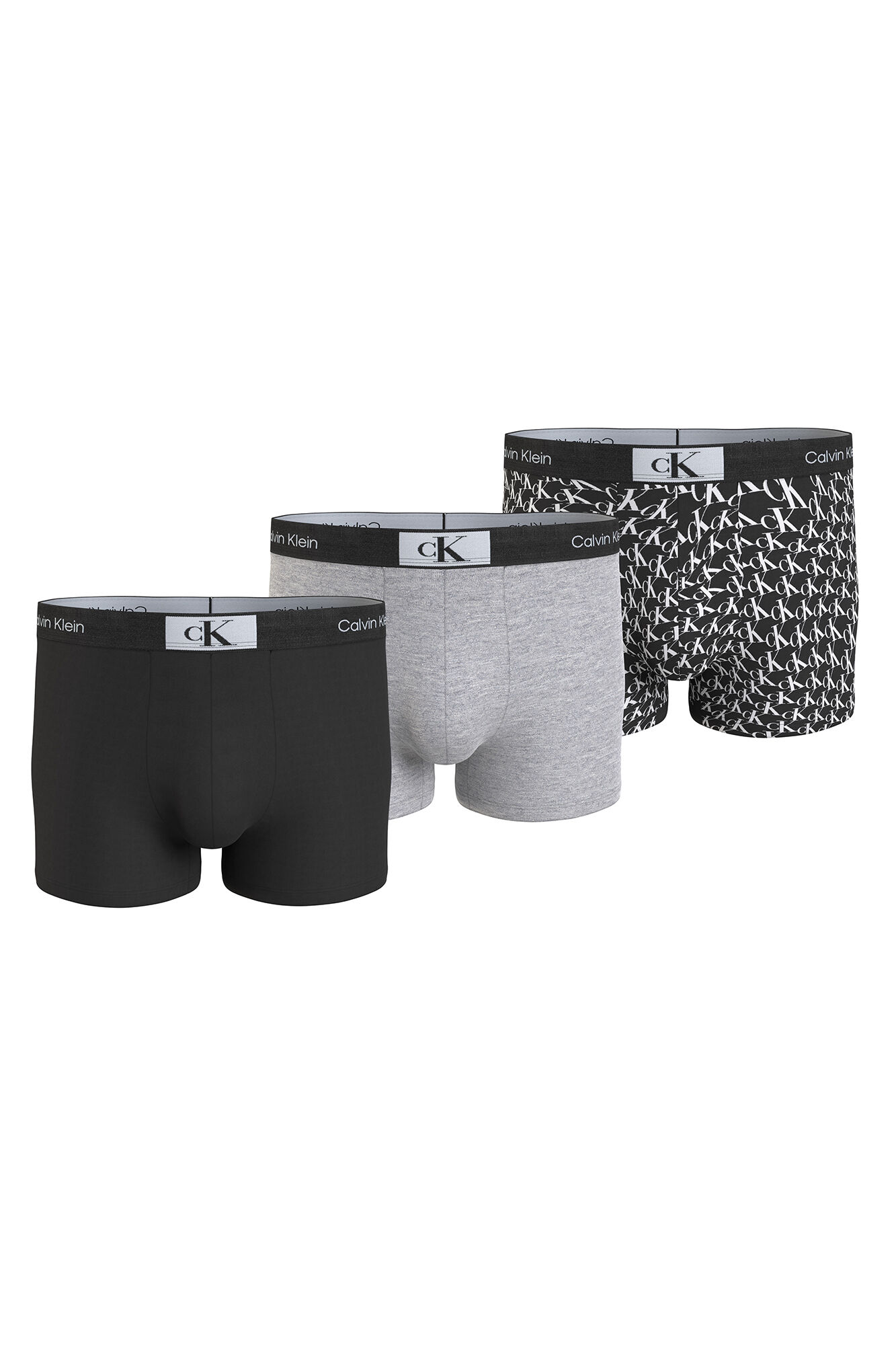 Cuecas boxer CK96, pacote com 3 unidades