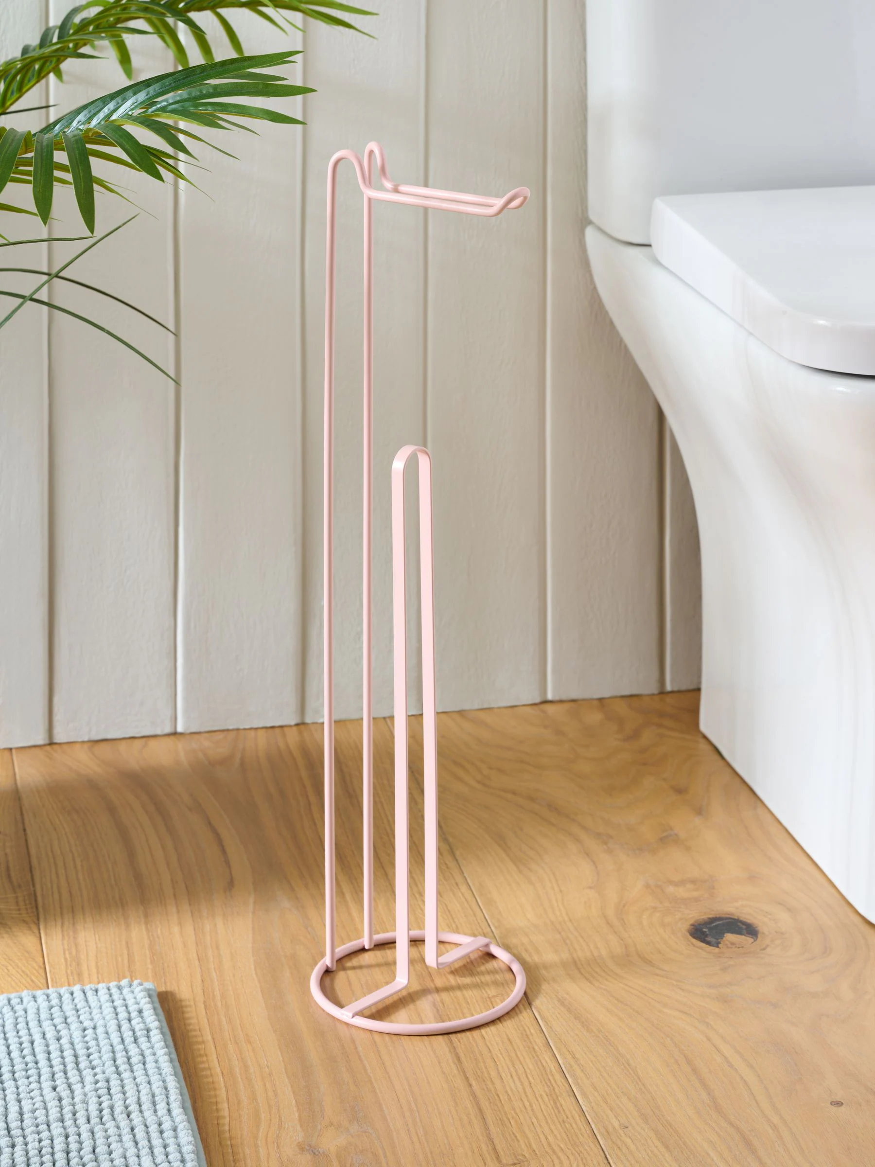 Toiletrolhouder van metalen draad