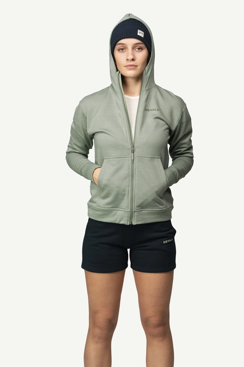 Everyday Zip Hoodie Dame Fog