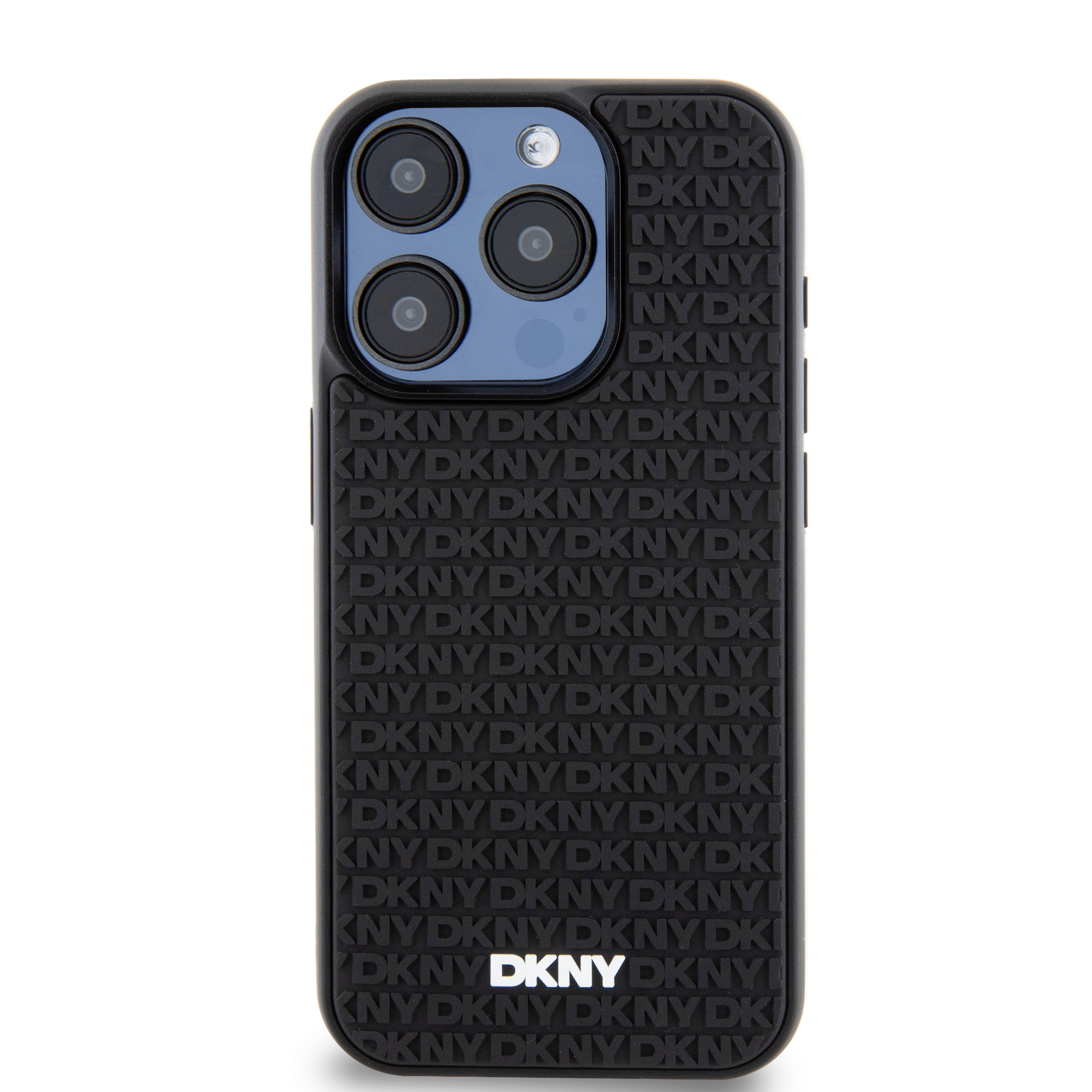 iPhone 15 Pro Max Hybrid Hardcase Hülle 3D Rubber Repeat Pattern (DKHCP15X3DRPWK) - Schwarz