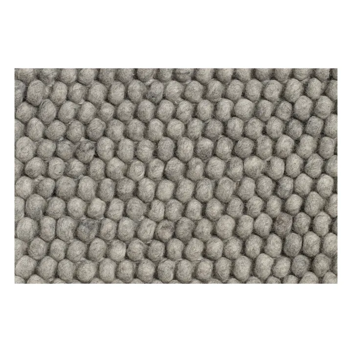 Hay Tapis Peas en laine tissé main | Gris