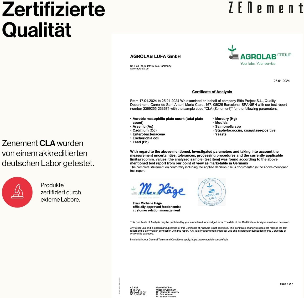 Zenement CLA Kapseln