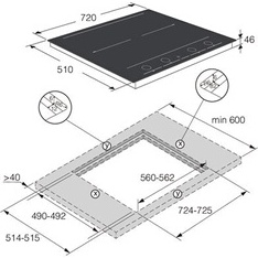 Plaque induction Asko HID754MFC