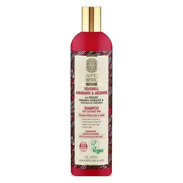 Natura Siberica - Shampoo Kraniska e Amaranto para cabelos coloridos 400ml