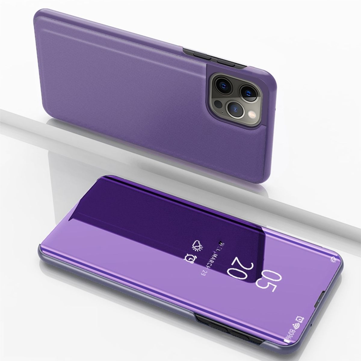 Hülle für Apple iPhone 15 Pro Handy Schutz Case Cover Flip Klapp Tasche Etuis