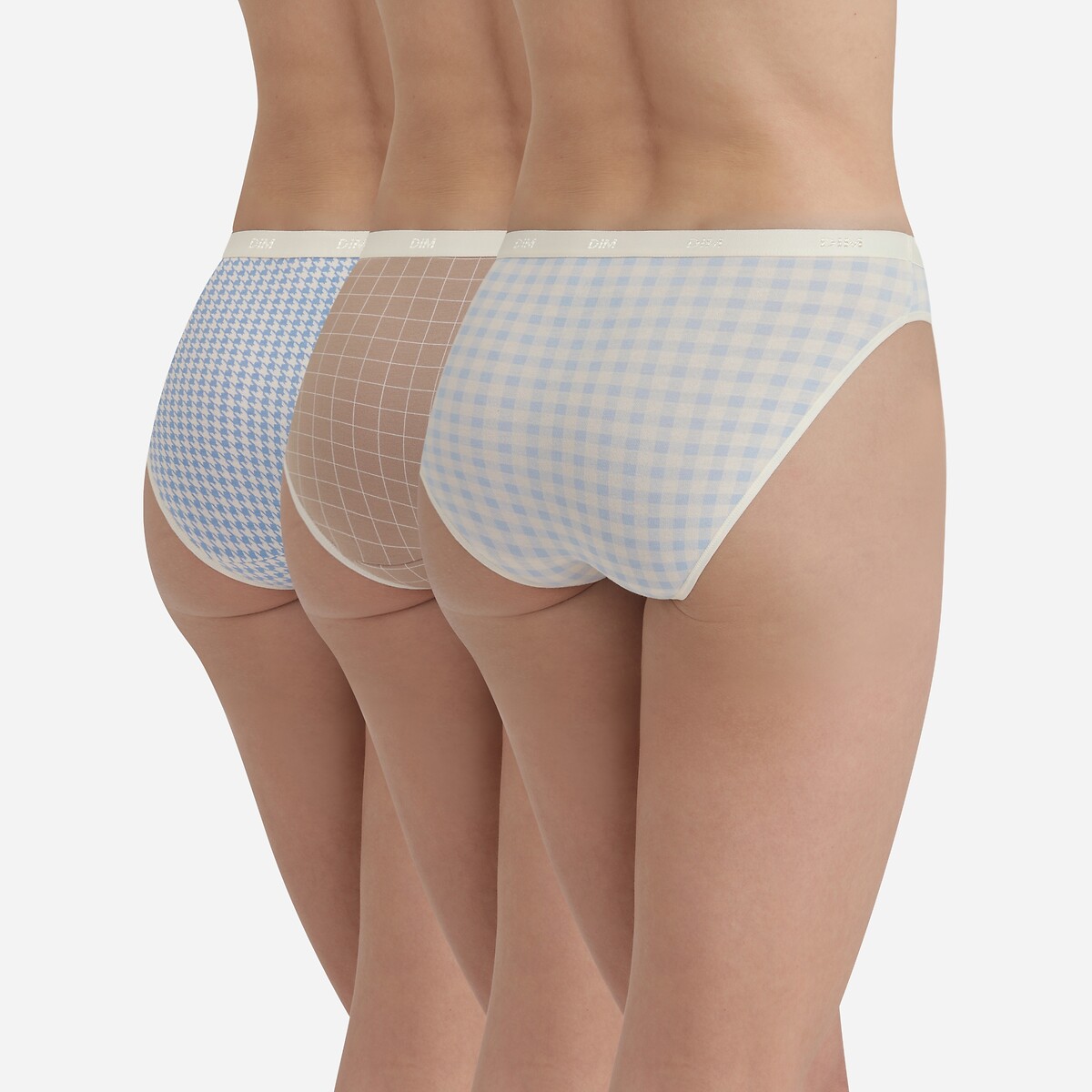 DIM<br>Set van 3 slips les pockets stretch katoen