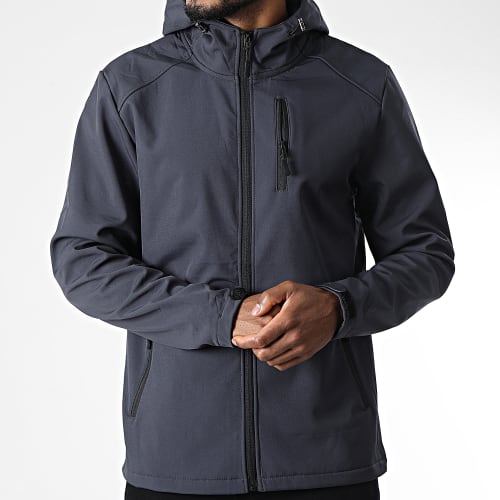 Veste Zippée Capuche AGL013 Gris Anthracite