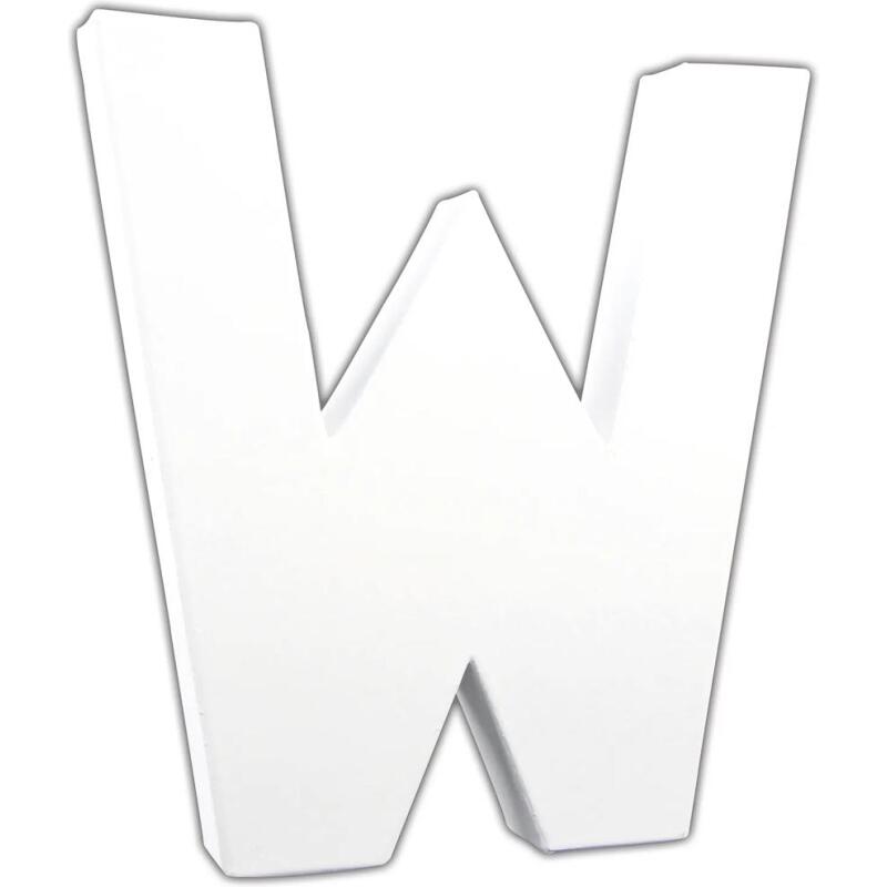 Lettre W 20,5cm - Blanc
