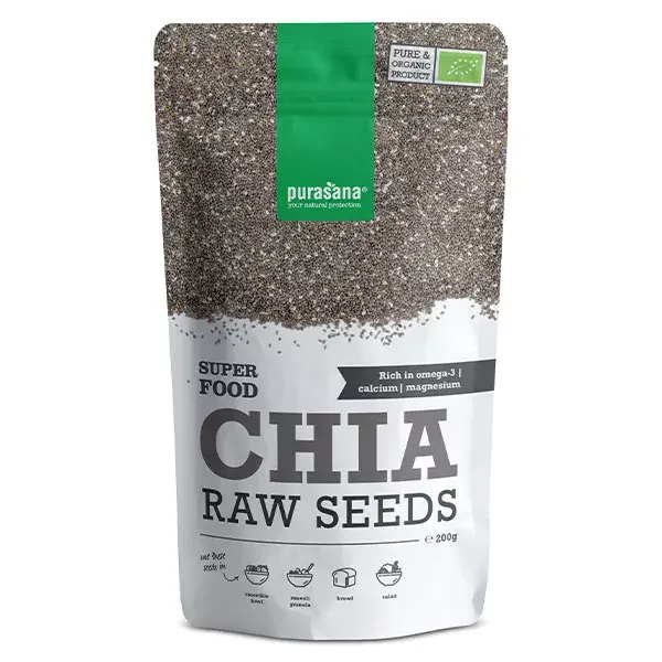 Purasana Sementes de Chia Orgânicas 200g