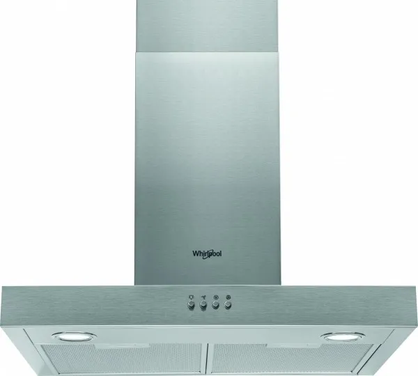 Whirlpool AKR 558/3 IX - Hætte - skorsten flad - bredde: 59.8 cm - dybde: 45 cm - udtrækning og gencirkulation (med ekstra ekstrationssæt) - rustfrit stål