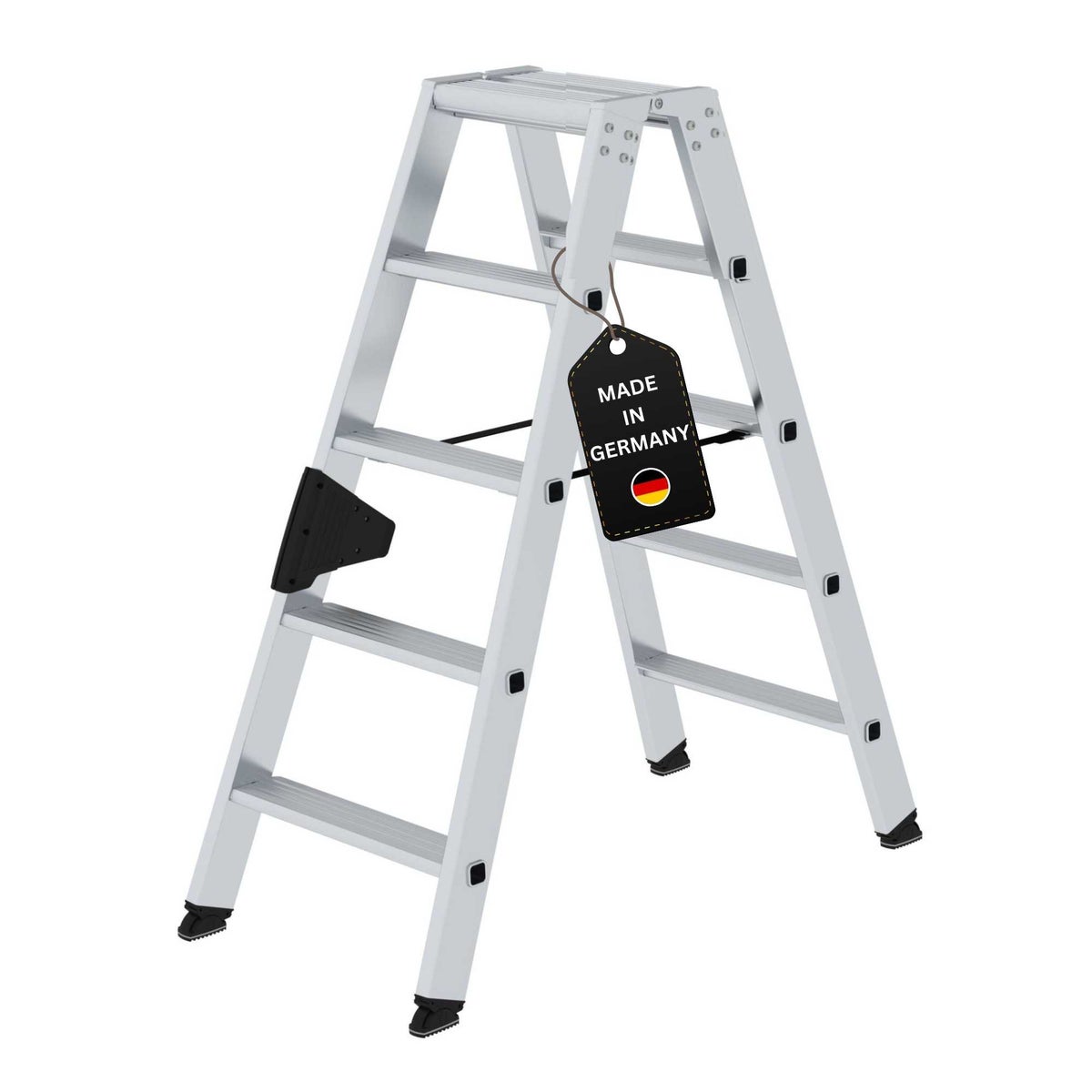 PROREGAL Trapladder, dubbelzijdig toegankelijk, 2 x 5 treden