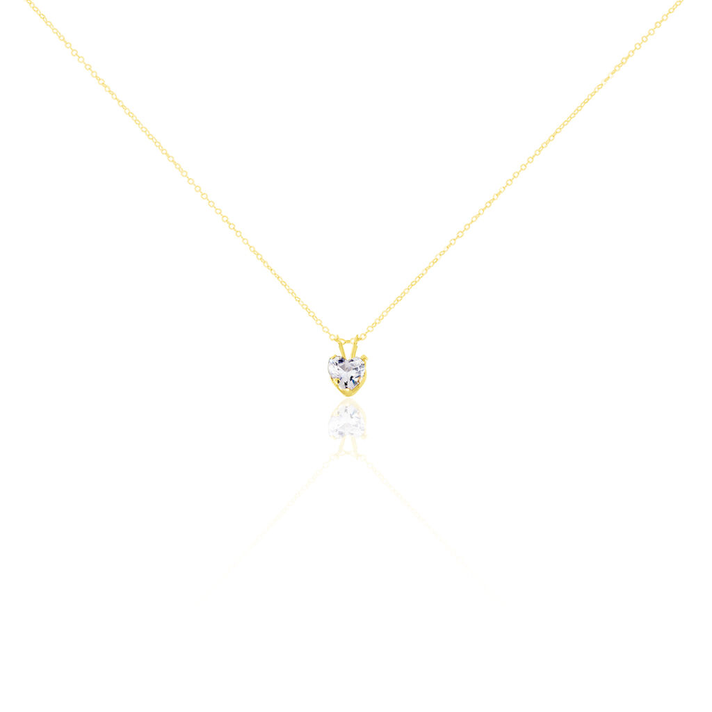 Collier Aodren Or Jaune Oxyde De Zirconium