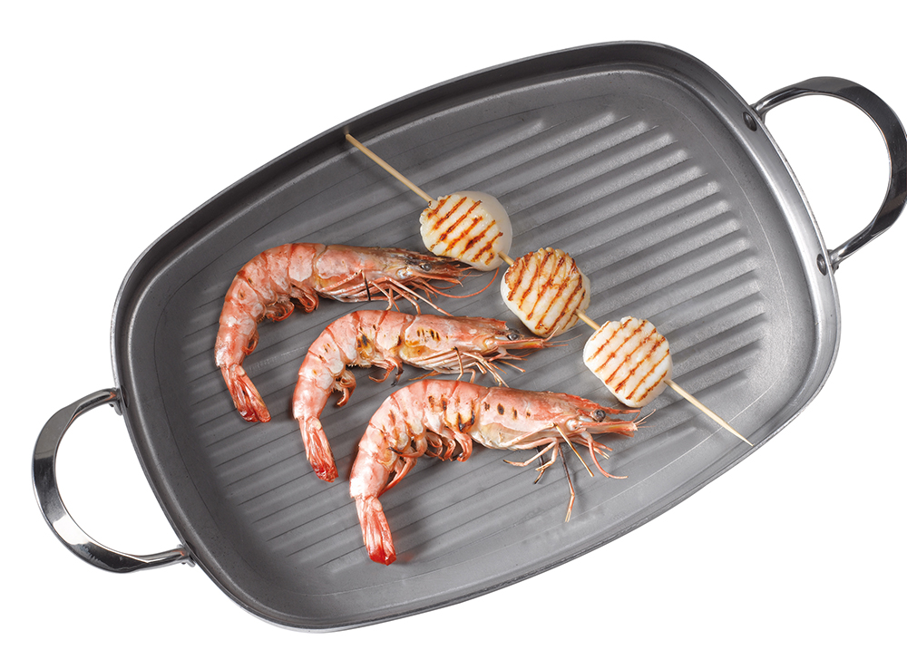 Poêle Grill Rectangulaire 2 anses Minéral B de Buyer