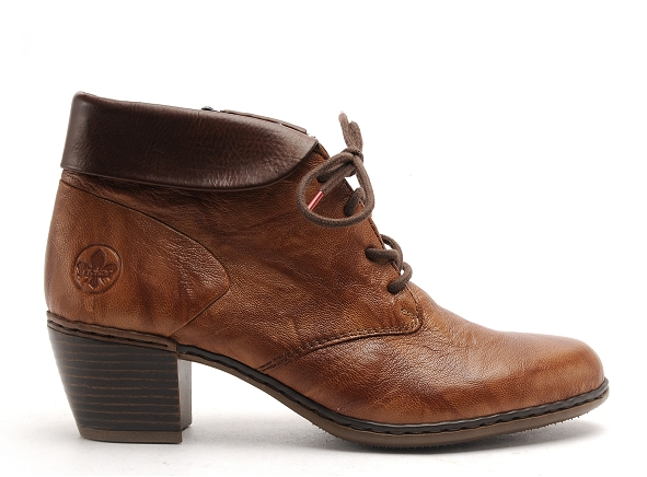 Rieker boots bottine talons femme y2131 marron