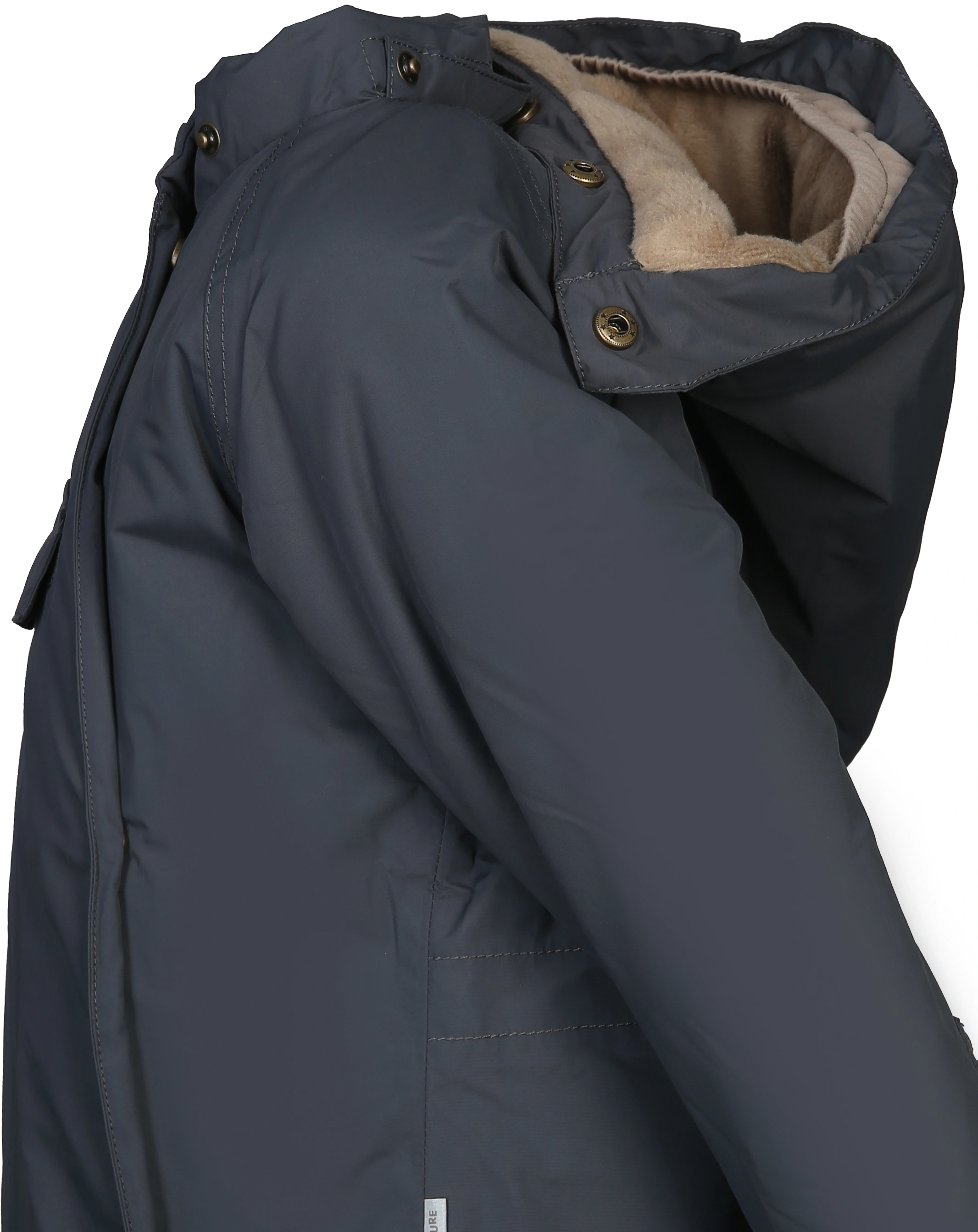 Winterjacke MATWANG mit Kunstfell in forged iron blue