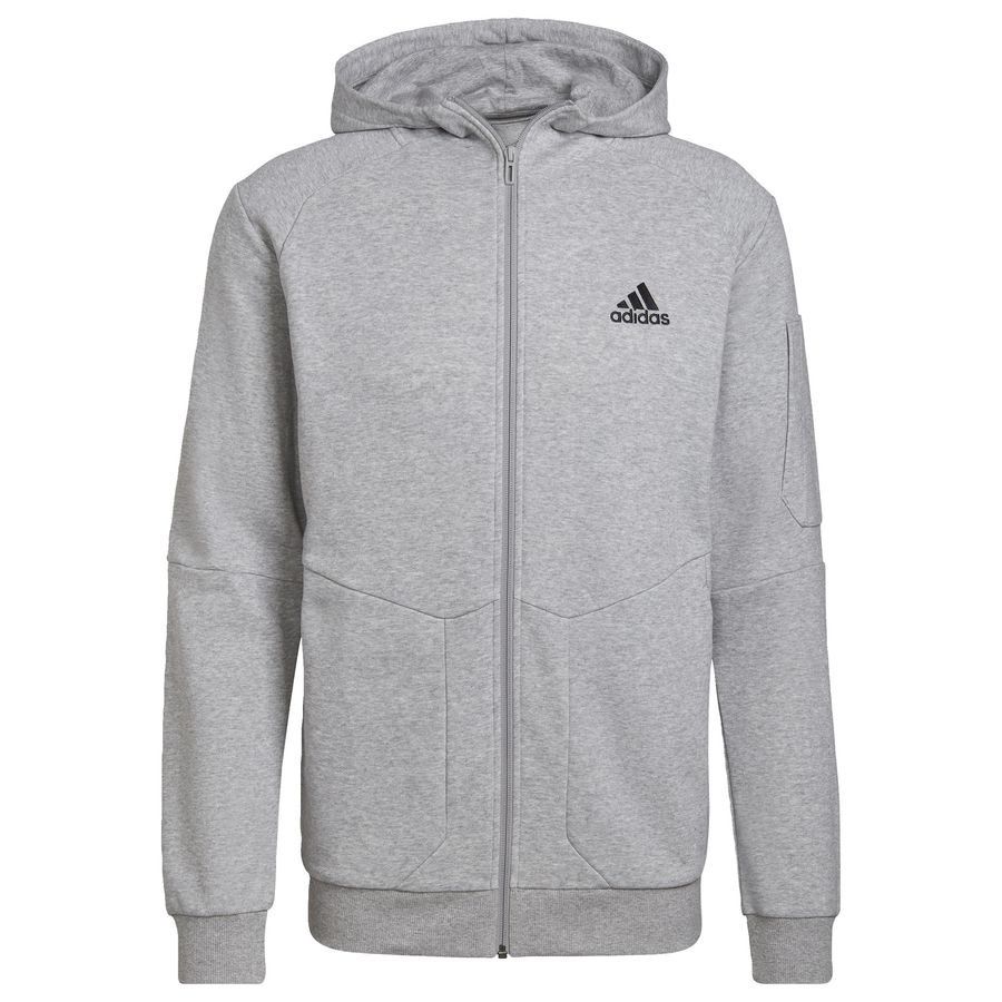 adidas Sweat à Capuche Essentials for Gameday Full Zip - Gris