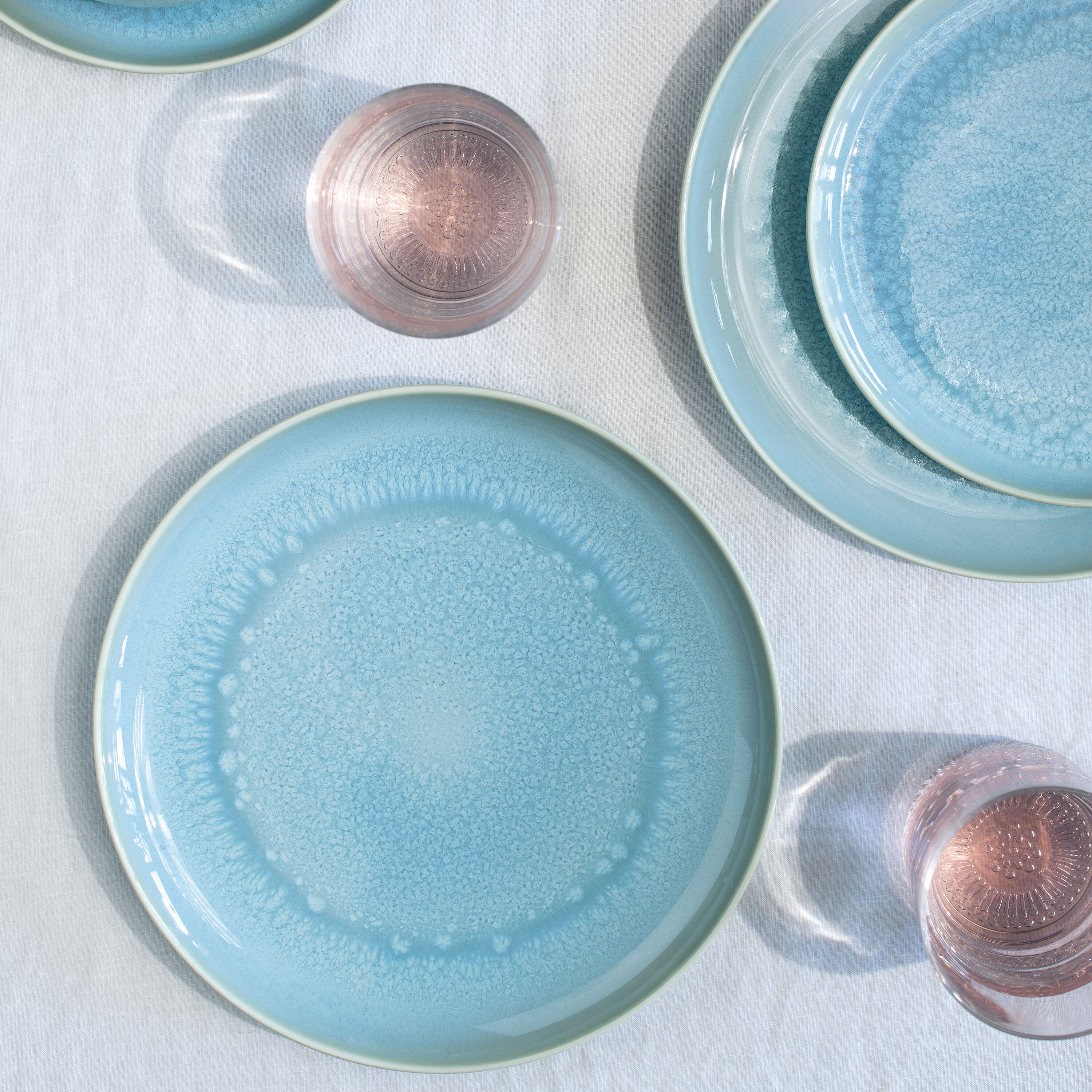 Crafted Dinner plate Blue, 10.2'', Premium Porcelain