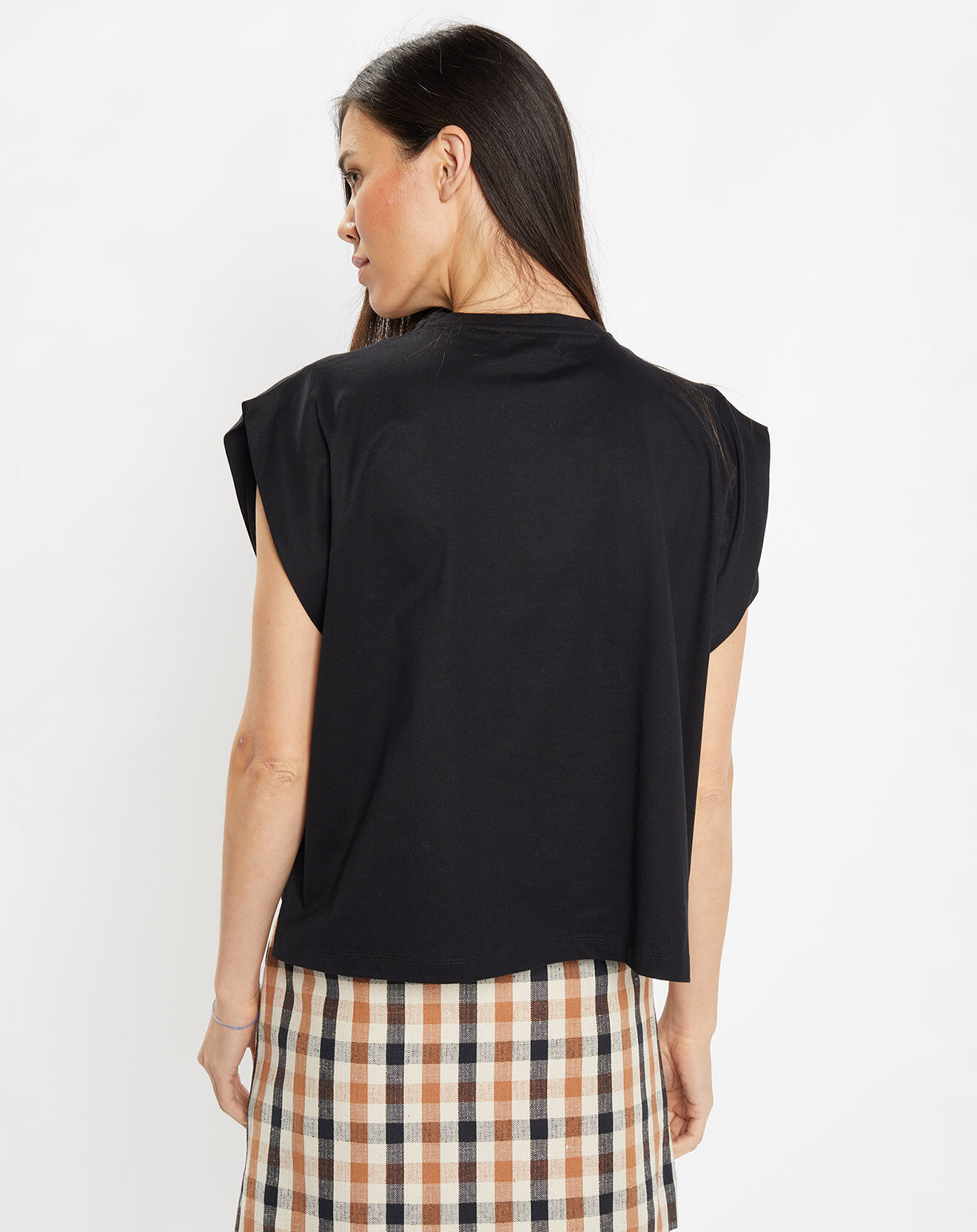Galeries Lafayette T-Shirt en Coton Oeko-Tex® Bettina noir