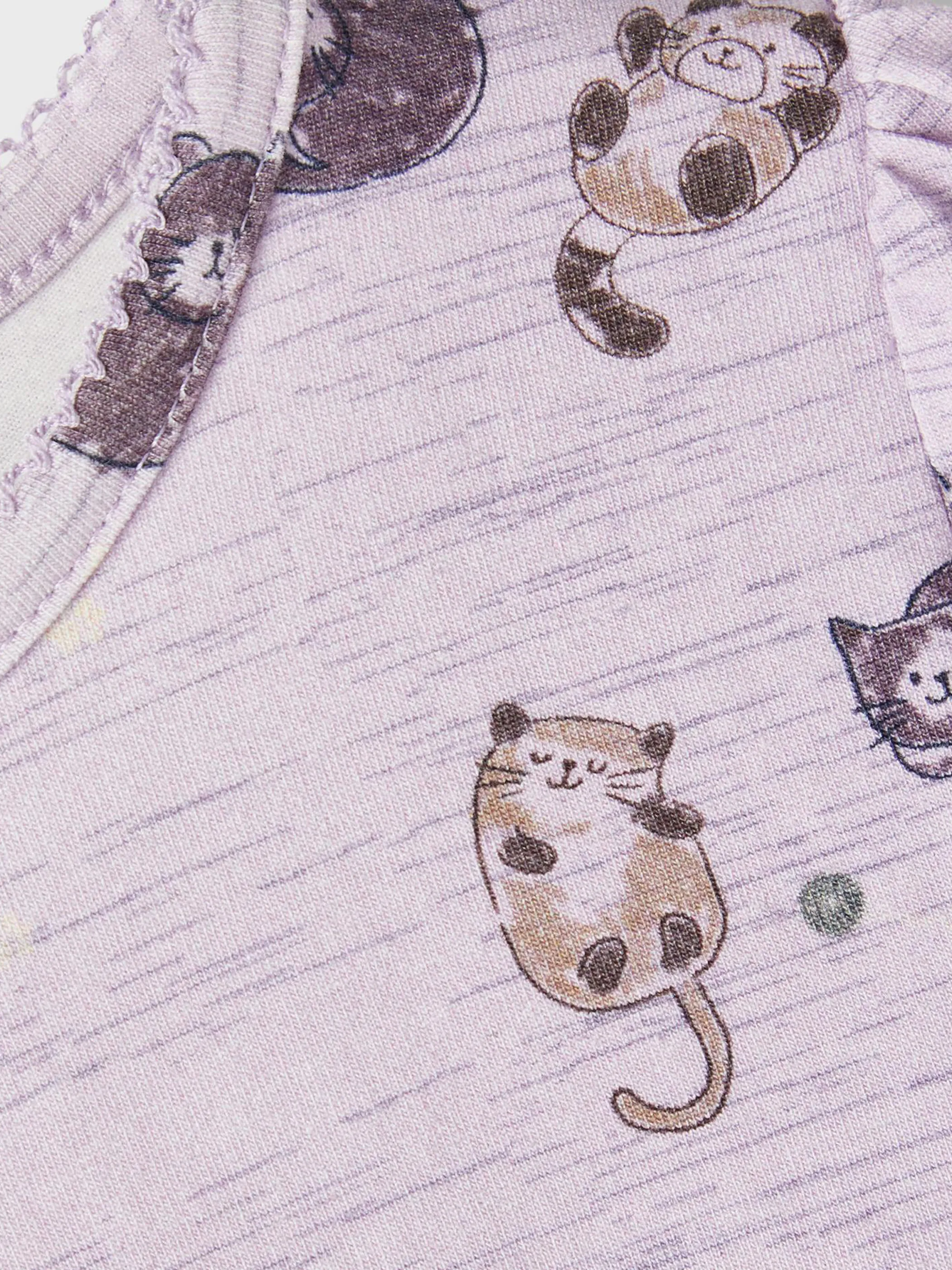 Mädchen Langarmshirt mit Katzenprint